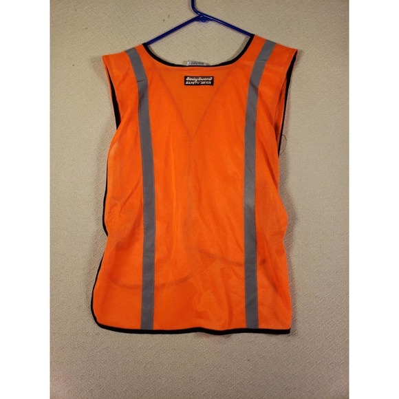 Body Guard Vest Unisex One Size Orange Sleeveless 100% Polyester Safety Gear - Picture 6 of 7